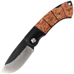 Herbertz CJH Knife Birch Root Wood, Satin/Forged 420 (10000668)
