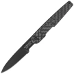 Extrema Ratio LKU01 Tenebra Knife Carbon Fiber, Black DLC M390 by Danilo Rossi (04.1000.0243/M3/DLC-CC-BK)