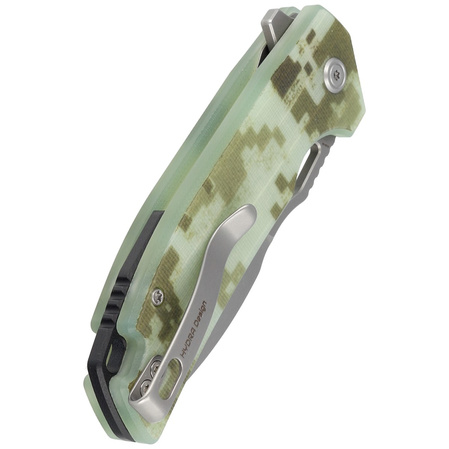 Nóż składany Kubey Knife RDF Camo G10, Bead Blasted AUS-10 by HYDRA Design (KU316C)