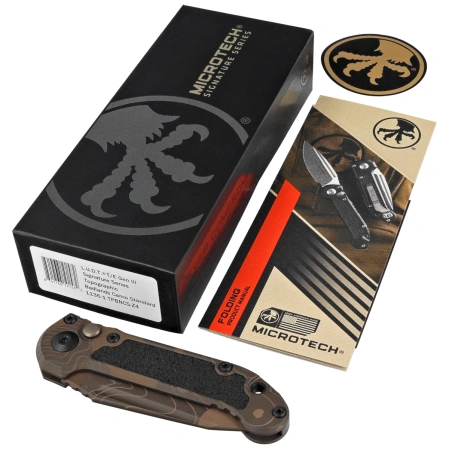 Nóż automatyczny Microtech LUDT Gen III T/E Signature Badlands Camo Aluminium, Badlands Camo M390MK by Tony Marfione (1136-1TPBNCS-Z4)