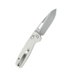 Kubey Bluff White G10, Sandblasted 14C28N by Garet Caronna (KU248G)