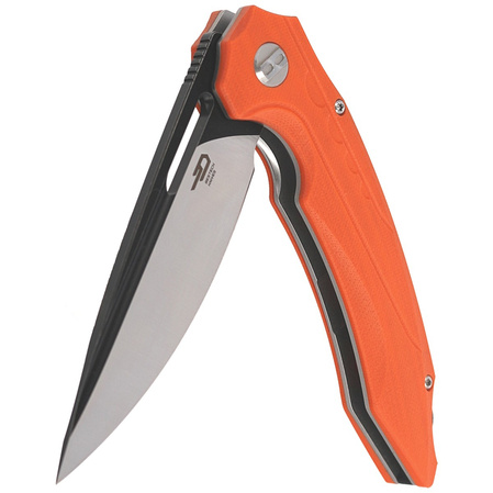 Bestech Ornetta Orange G10, Black/Satin D2 by Kombou Knife (BG50C)