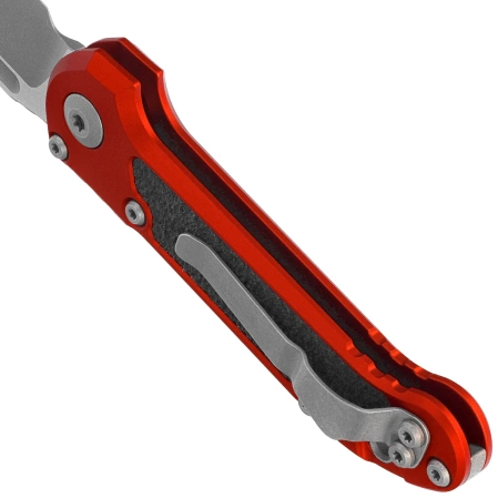 Microtech LUDT Gen III S/E Automatic Knife Red Aluminum, Apocalyptic M390MK by Tony Marfione (1135-10APRD)