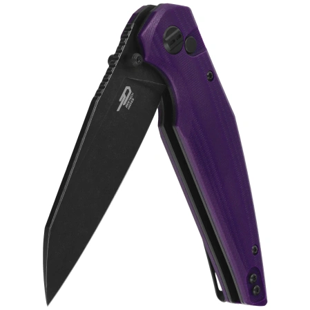 Bestech Snakebird Knife Purple G10, Stonewashed / Black PVD 14C28N (BG58E)