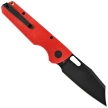 Bestechman Guardian Knife Red G10 w/ Carbon Fiber Pattern, Black PVD D2 (BMK11F)