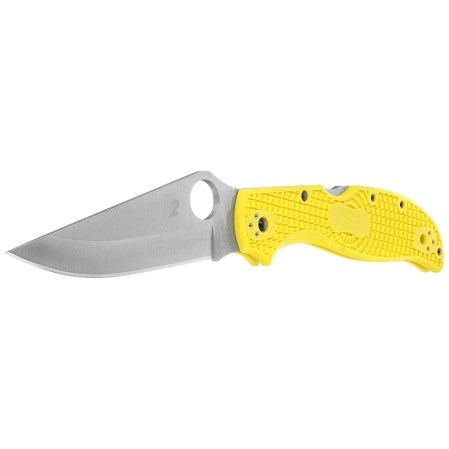 Nóż składany Spyderco Stretch 2 XL Lightweight Salt Yellow FRN, Satin H-2 by Sal Glesser (C258PYL)