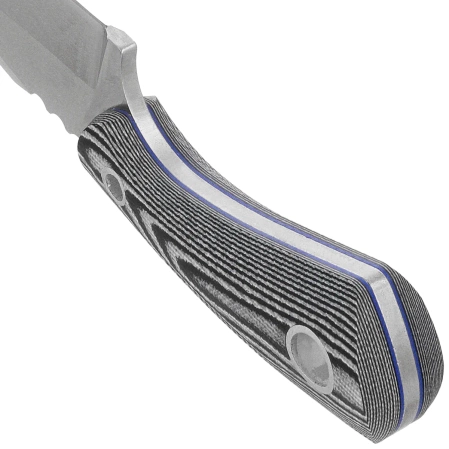 K25 Neck/Boot Knife Black/White G10, Satin 7Cr17Mov (32561)