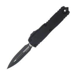 Nóż automatyczny OTF Microtech UTX-85 Gen IV D/E Black Aluminium, Tactical M390MK by Tony Marfione (12324-1T)