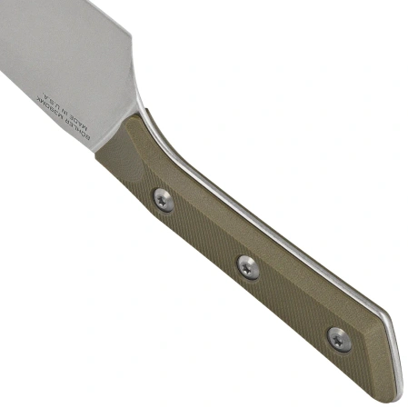 Nóż kuchenny Microtech Santoku 6" OD Green G10, Stonewashed M390MK (3200-10OD)