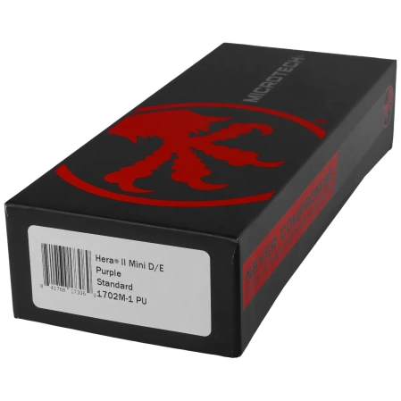 Nóż automatyczny OTF Microtech Hera II Mini D/E Purple Aluminium, Black M390MK by Tony Marfione (1702M-1PU)