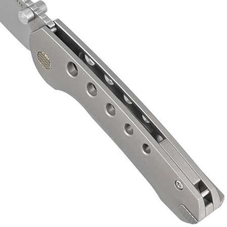 Nóż składany Remette RT-BEE-T w/Titanium Toothpick Gray Titanium, Fine Grinding Pearlescent M390