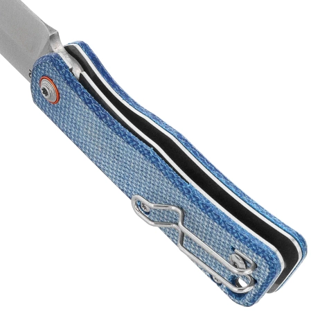 Nóż składany BlackFox Teeny Blue Micarta, Satin D2 (BF-785 MIBL)