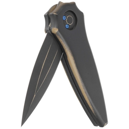 Paragon Warlock-X Smooth Black Aluminum, Black Cerakote CPM S35VN (WLOCX-DUNE-THEME)