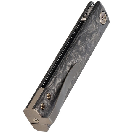 Nóż składany FOX Chnops Marble Carbon Fiber, Damasteel DS93X Gysinge by Riccardo Gobbato (FX-543 DCF)