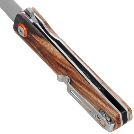 Nóż składany BlackFox Spear Zebra Wood, Satin D2 (BF-783 ZW)