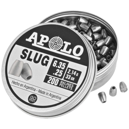 Śrut Apolo Slug 33 6.35 mm, 200 szt. 2.14g/33.0gr (19303)