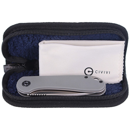 CIVIVI Knife Elementum Flipper Gray G10, Satin Finish (C907B)