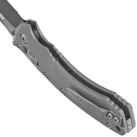 Microtech Amphibian Ram-Lok S/E Knife Natural Clear Fluted Aluminum, Black M390MK by Tony Marfione (137RL-1FLNC)