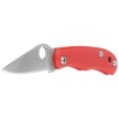 Nóż składany Spyderco Bug Red G10, Satin 12C27 (C133GRDP)
