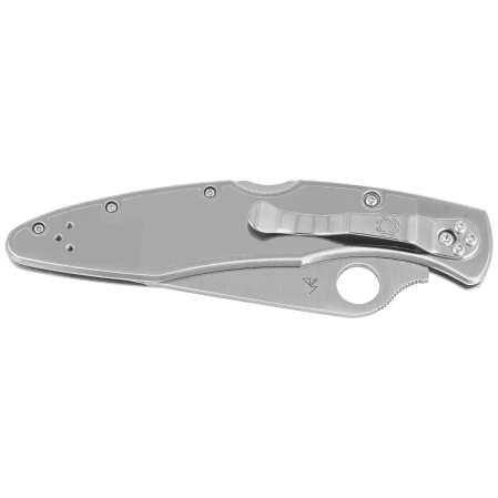 Spyderco Police Stainless Steel, Satin Combo VG-10 by Sal Glesser (C07PS)