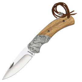 Martinez Albainox Knife Wild Partridge Zebra Wood, Satin 3Cr13Mov (18978)