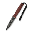 Nóż Civivi Perfrico Burgundy G10, Black/Gray Striped 14C28N (C23026-3)