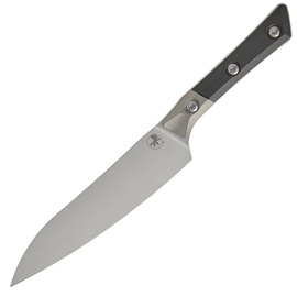 Nóż kuchenny Microtech Utility Black G10, Stonewashed MK390 (3400B-10BK)