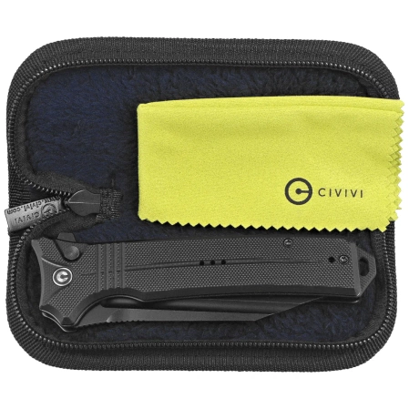 Civivi Neurohaptic Knife Black G10, Black Stonewashed Nitro-V (C23080-1)
