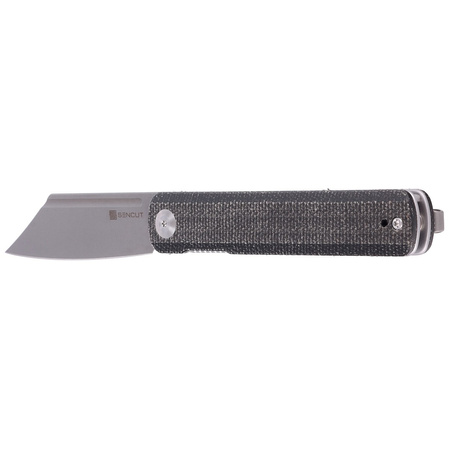 Sencut Knife Bronte Black Micarta, Gray Stonewashed 9Cr18MoV (SA08A)