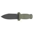 Demko Armiger 4 Spear Point Knife OD Green TPR, Black Powder Coated 80CrV2 by Andrew Demko (ARM4-80CrV2-OD-SPR)