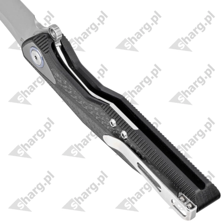 Nóż składany RikeKnife Tulay Integral Black G10/Carbon Fiber, Satin 154CM (RK-TULAY-B/CF)