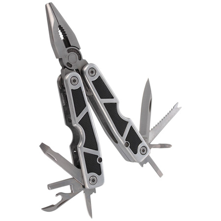 MultiTool Herbertz Rubber / Aluminum, Satin, 9 bits (108100)
