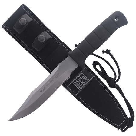 Muela Tactical Knife Rubber Handle 180mm (TORNADO-18W)