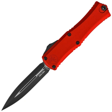 Nóż automatyczny OTF Microtech Hera II Mini D/E Red Aluminium, Black M390MK by Tony Marfione (1702M-1RD)