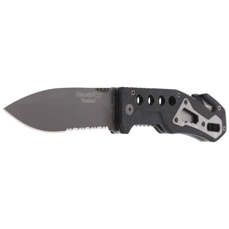 Nóż składany ratowniczy BlackFox G10 Black Rescue Folder (BF-115)