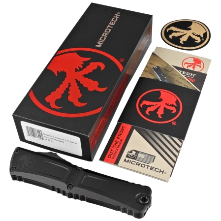 Nóż automatyczny OTF Microtech Combat Troodon Gen III S/E Black Aluminium, Tactical M390MK by Tony Marfione (1143-1T)