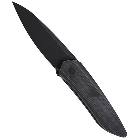 WE Knife Black Void Opus Black Titanium / Black G10, Black Stonewashed CPM 20CV by Justin Lundquist (2010D)