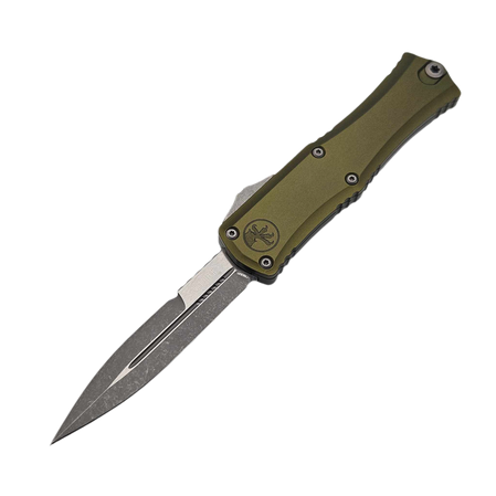 Microtech Hera II Mini Bayonet OTF Knife OD Green Aluminium, Apocalyptic M390MK by Tony and Sean Marfione (1701M-10APOD)