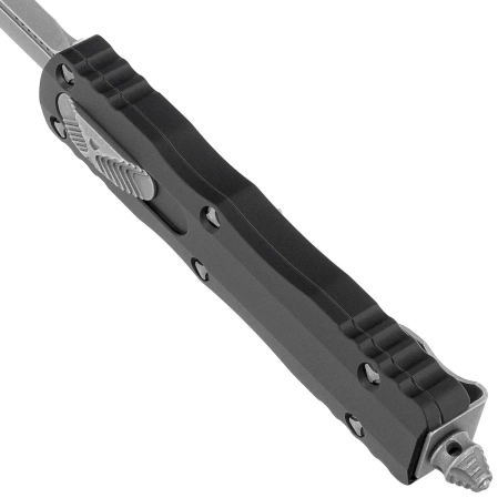 Microtech Dirac D/E OTF Knife Black Aluminum, Apocalyptic M390 by Tony Marfione (225-10AP)