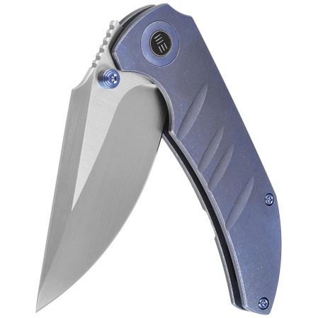 WE Knife Riff-Raff Blue Titanium, Hand Rubbed Satin CPM 20CV by Matthew Christensen (WE22020B-2)