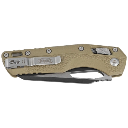 Microtech MSI S/E OD Green Tri-Grip Polymer, Black/Bead Blasted M390MK by Tony Marfione (210T-1PMOD)