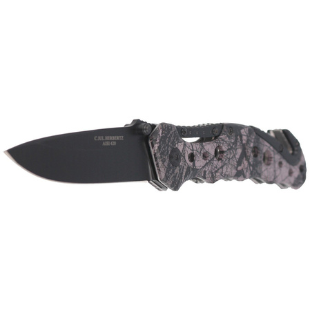Nóż składany ratowniczy Herbertz CJH Camo Optics Aluminium, Black Blade (44068 - 218111)