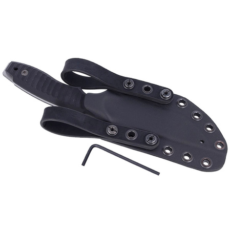 Maserin L.E.O. Black G10, Stonewashed N690 by Tommaso Rumici Knife (919/G10N)