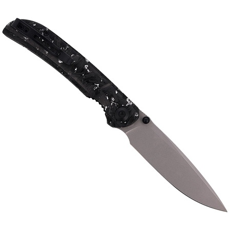 Civivi Knife Imperium Shredded Carbon Fiber / Silvery Shred, Stonewashed Nitro-V (C2106B)