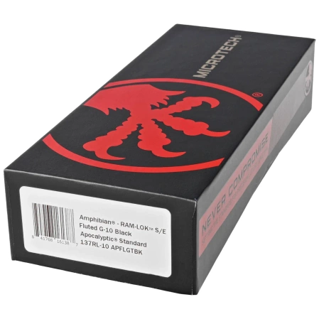 Nóż składany Microtech Amphibian Ram-Lok S/E Black Fluted G10, Apocalyptic M390MK by Tony Marfione (137RL-10APFLGTBK)