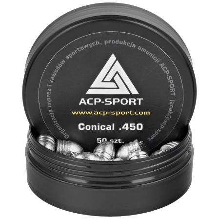 ACP-Sport Conical .450 lead bullets, 50 pcs (JW450-C)