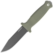 Demko Armiger 4 Clip Point Knife OD Green TPR, Black Powder Coated 80CrV2 by Andrew Demko (ARM4-80CrV2-OD-CLP)