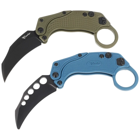 Reate Knife EXO-K Gravity Karambit Green Aluminium, Black PVD N690