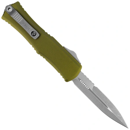 Nóż automatyczny OTF Microtech Hera II Mini Bayonet OD Green Aluminium, Apocalyptic M390MK by Tony and Sean Marfione (1701M-10APOD)