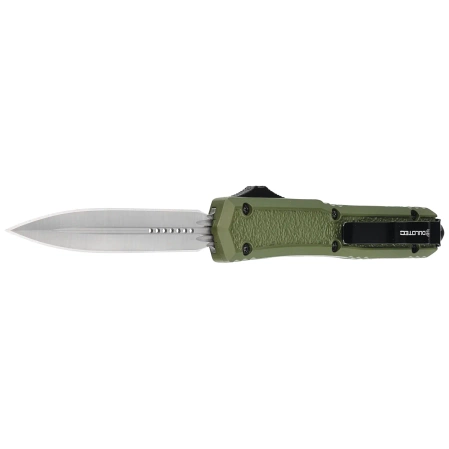 Dulotec OTF Automatic Knife OD Green Aluminium, Satin 3Cr13MoV (K188A-GR)
